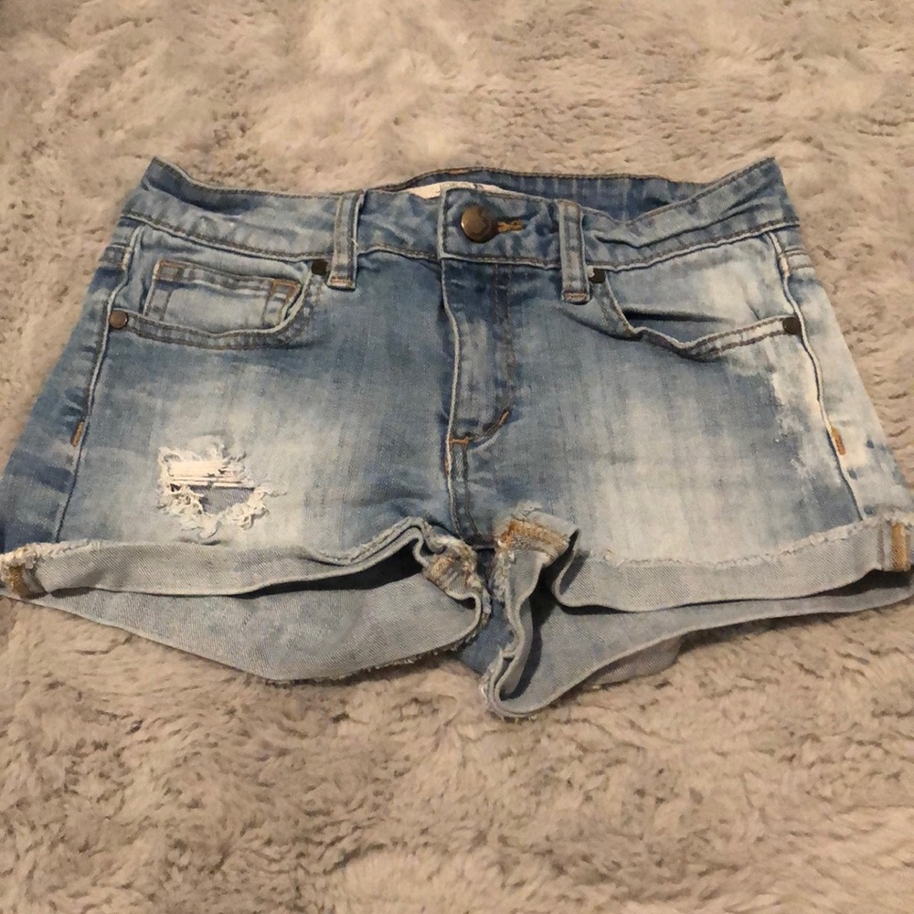 joes denim distressed jean shorts